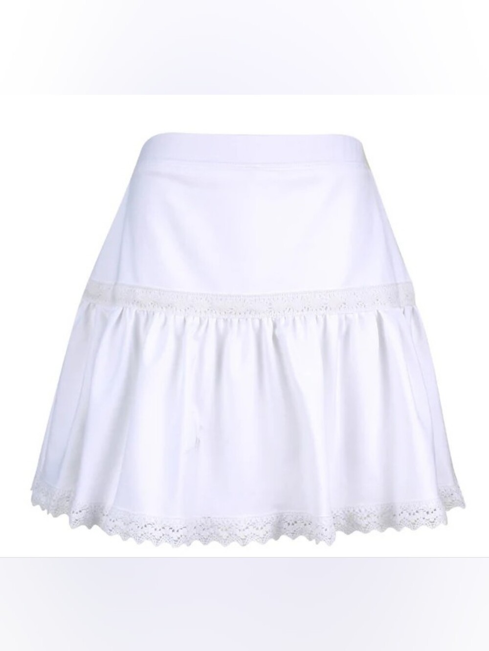 NWT Hampton Court Chic Skirt With Lace Trim Girls Size Medium